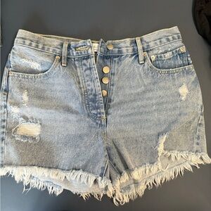Blue Ivy - Denim Frayed Hem Women Shorts